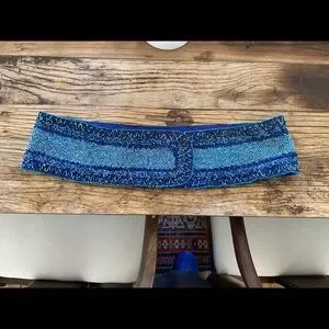 Beaded Velcro close belt, medium Beaded Velcro Belt - Etsy main image 2